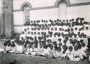 Pupils of school Benjamin Escande in Ambositra, Madagascar