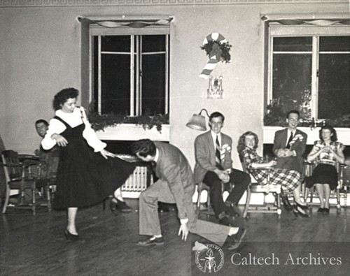Richard Feynman dancing with Trudy Eyges at Cornell