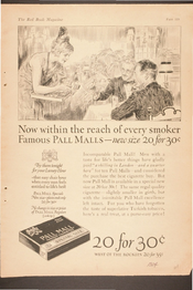 Now within the reach of every smoker Famous Pall Malls - new size 20 for 30¢