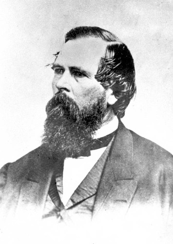 Portrait of John Bidwell taken in 1865