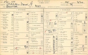 WPA household census for 3553 BESWICK, Los Angeles