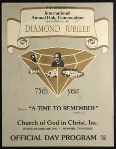 75th Annual Holy Convocation of the Church of God in Christ, Diamond Jubilee Day Program