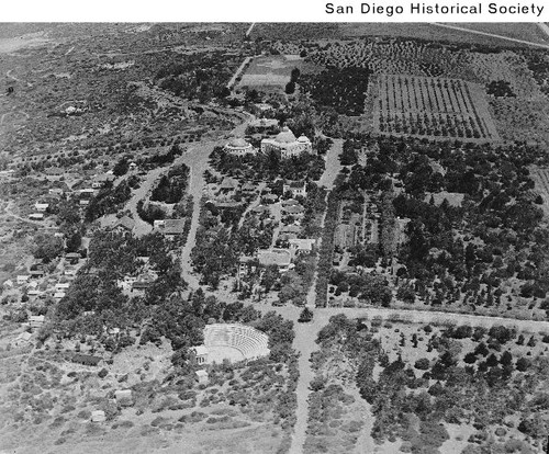 Aerial view of the Theosophical Society in Point Loma