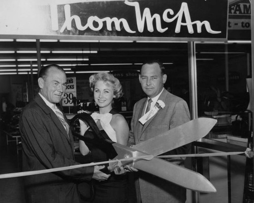 Opening of Thom McAn shoe store