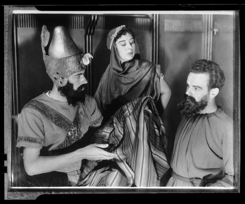 Actors from the Sunday Players radio show portraying biblical characters, circa 1935