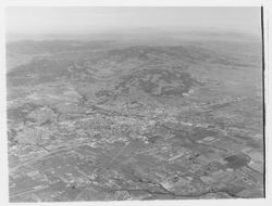 High altitude view of the Santa Rosa, California area, 1962