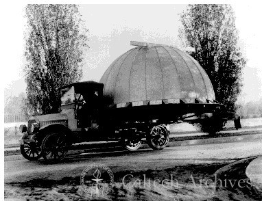 Dome for George Ellery Hale's solar lab (on truck)