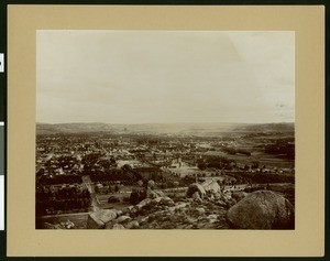 Birdseye view of Riverside from the slopes of Mount Rubidoux, ca.1900