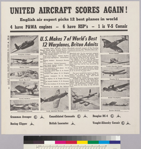 United Aircraft Scores Again!