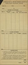 Mt. Tamalpais & Muir Woods Railway Conductor's Collection Report