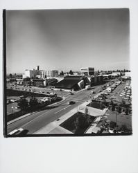 Intersection of D and First St., Santa Rosa, California, 1977