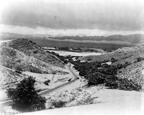 Snow in the San Fernando Valley, circa 1913-1915