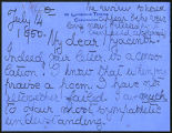 Lady Margaret Sackville letter to Dallas Kenmare, 1950 July 14