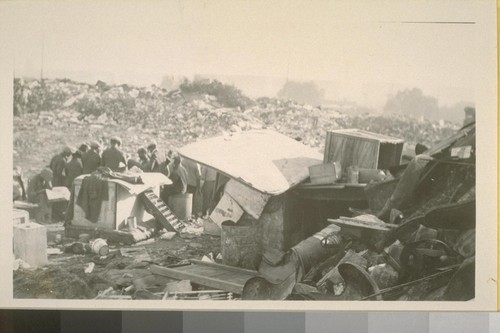 City Dump Ground with negro shack in foreground