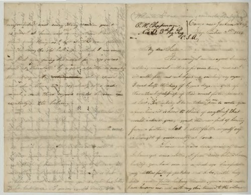 Correspondence between Conrad Wise Chapman and his family