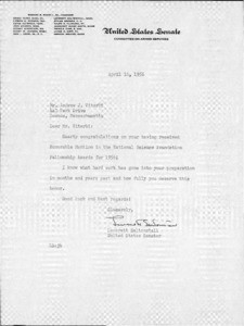 Telegram, J.D. Kraus to Andrew J. Viterbi
