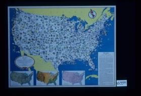 Mapa pictorio de los Estados Unidos de America ... Datos acerca de los Estados Unidos