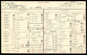 WPA household census for 223 East 81st Street, Los Angeles County