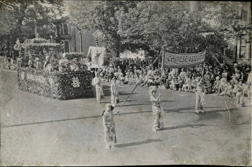 1930 Marching band and Parade float, Chinese association