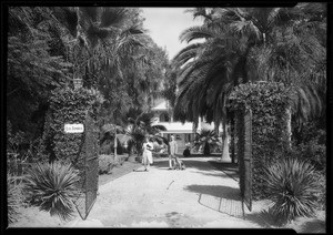 Holther's home, Southern California, 1927