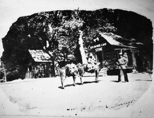 Backcountry Cabins and Structures, Stock Use, Kanawyers Camp Store near Copper Creek. Unknown Date