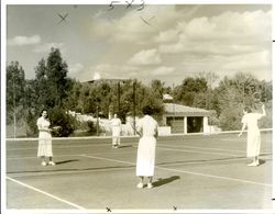 Marymount College women tennis game