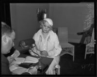 Mrs. Edith Miller questioned by Dep. Coroner J. P. Kane, Venice, 1935