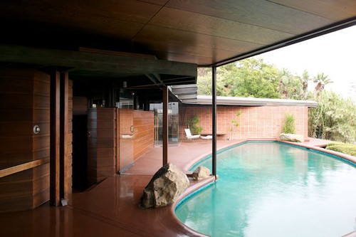 Exterior of Pool Looking from Living Room