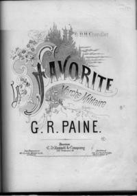 La favorite : marche militaire / by G. R. Paine