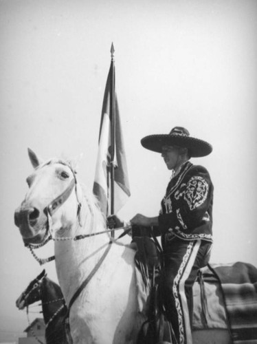Man in a Mexican costume