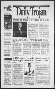 Daily Trojan, Vol. 129, No. 25, October 03, 1996