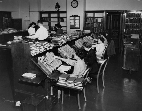 Circulation employees, Los Angeles Public Library