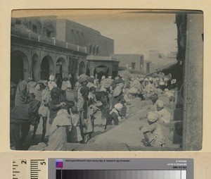 Street Bazaar, Sialkot, Pakistan, ca.1890