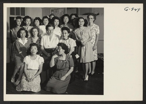 A group of the hostesses at the Washington USO for Nisei servicemen and their guests. The USO is run by