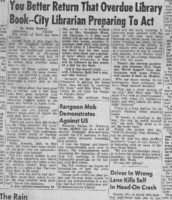 You Better Return That Overdue Library Book-City Librarian Preparing to Act