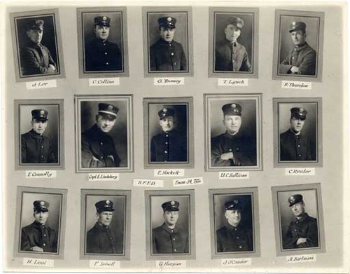 [Portraits of firemen from Engine 34]