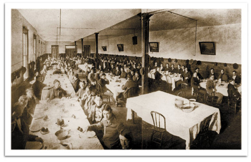 Students Dining in Dining Hall, 1902-3