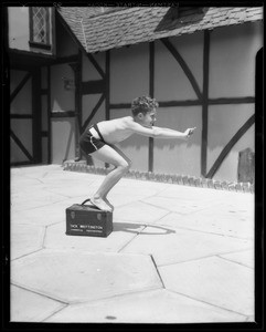 Boy diving, Southern California, 1933
