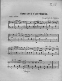 Horseshoe : schottische / arranged by O. E. Hennig