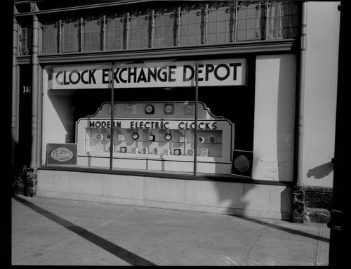 Frequency change "Clock Exchange Depot" at the Santa Barbara Music Company