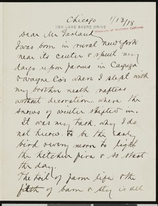 Frank Granger Logan, letter, 1918-01-13, to Hamlin Garland