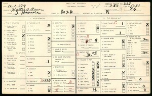 WPA household census for 8026 S HOOVER, Los Angeles County