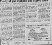 Plenty of gas stations and stores open