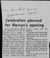 Celebration planned for Mervyn's opening