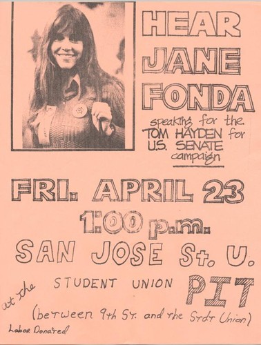 Hear Jane Fonda' flyer