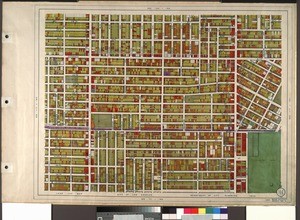 WPA Land use survey map for the City of Los Angeles, book 8 (Downtown Los Angeles and Hyde Park to Watts District), sheet 3