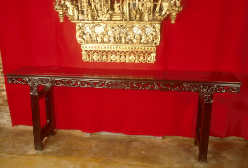 Altar table, tier, teak