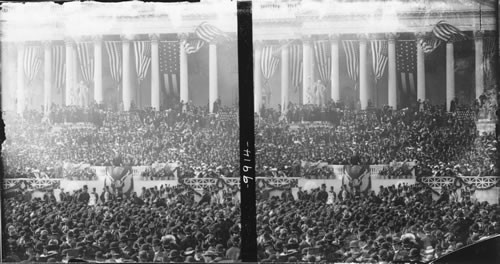 President Roosevelt delivering his inaugural address