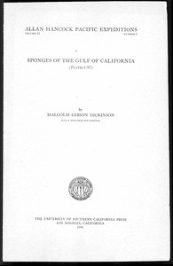 Sponges of the Gulf of California