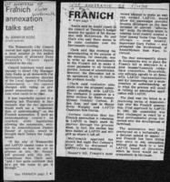Franich annexation talks set